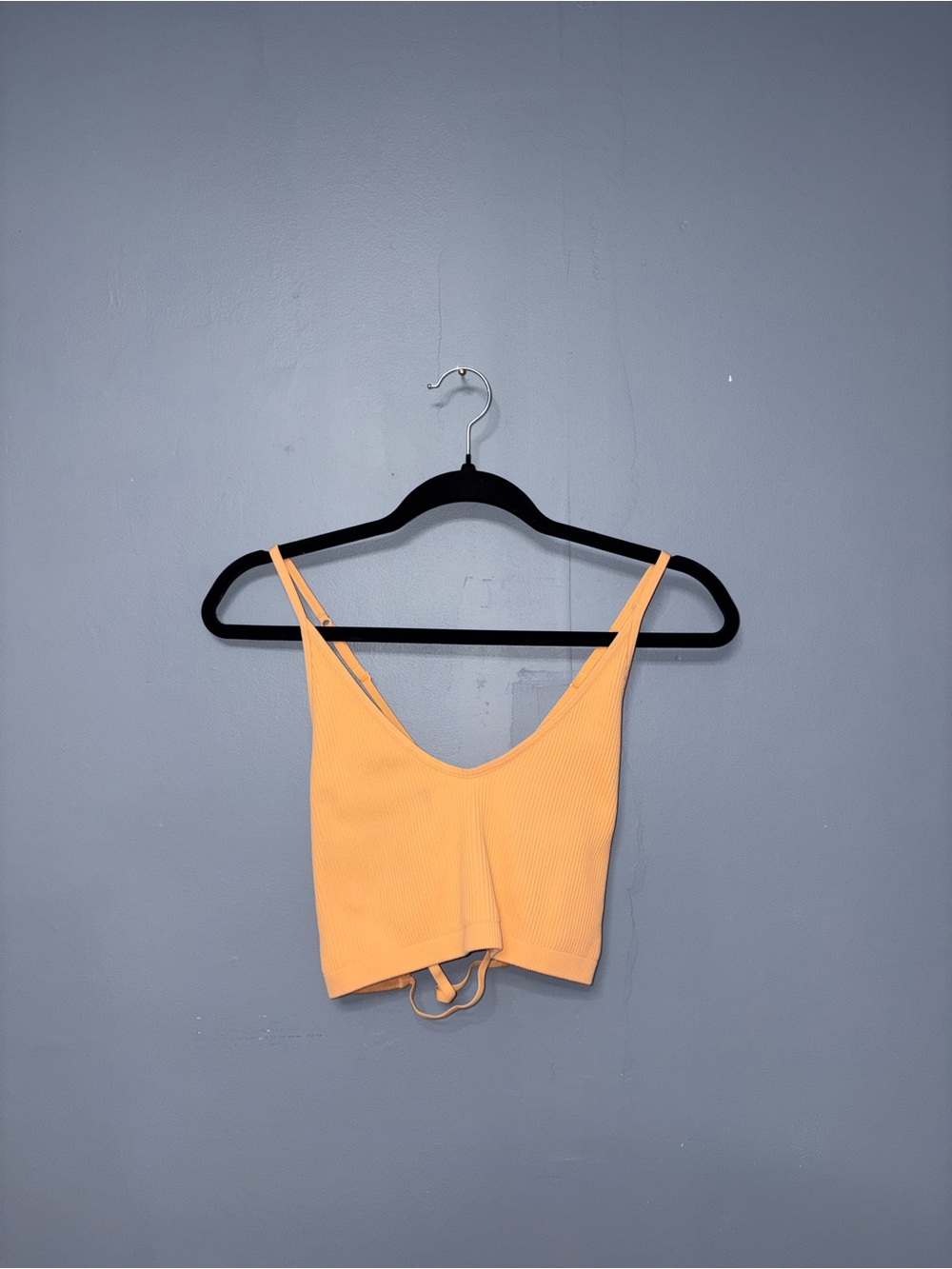 Aerie | Coral Ribbed Cropped TankTop | Size Medium